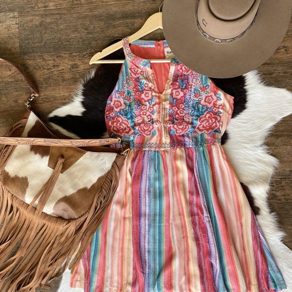 Savannah Jane Embroidery Saddle Dress - Picture 5 of 7